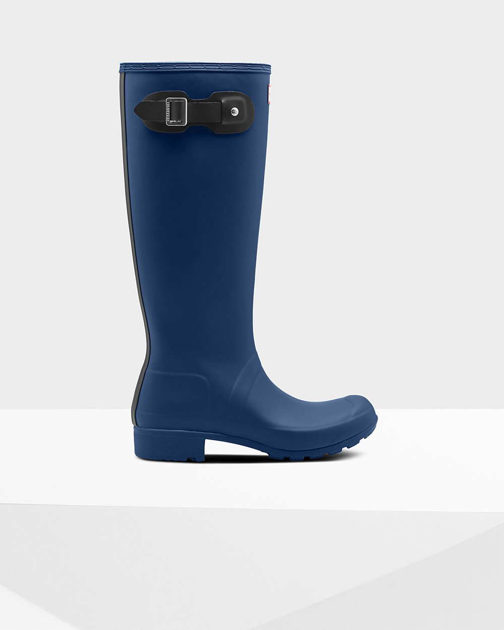 Women Hunter Original Tour Foldable | Tall Rain Boots Navy | NZ-73549-LAWU